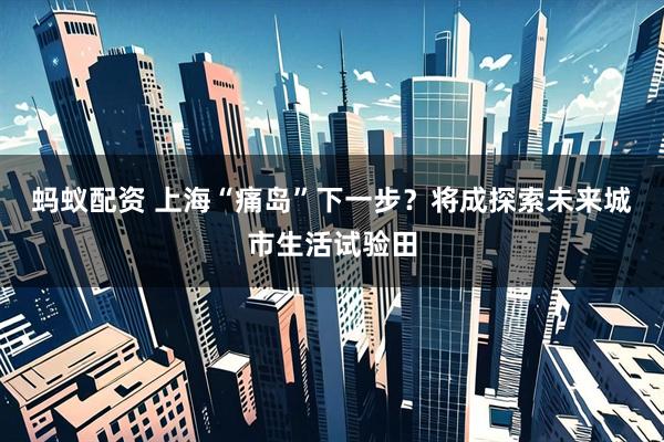 蚂蚁配资 上海“痛岛”下一步？将成探索未来城市生活试验田
