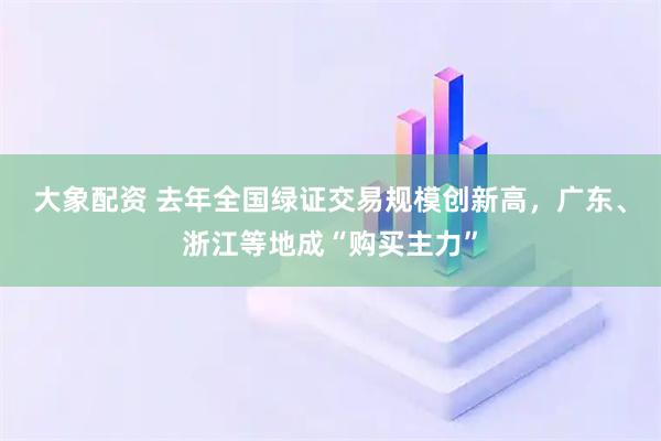 大象配资 去年全国绿证交易规模创新高，广东、浙江等地成“购买主力”